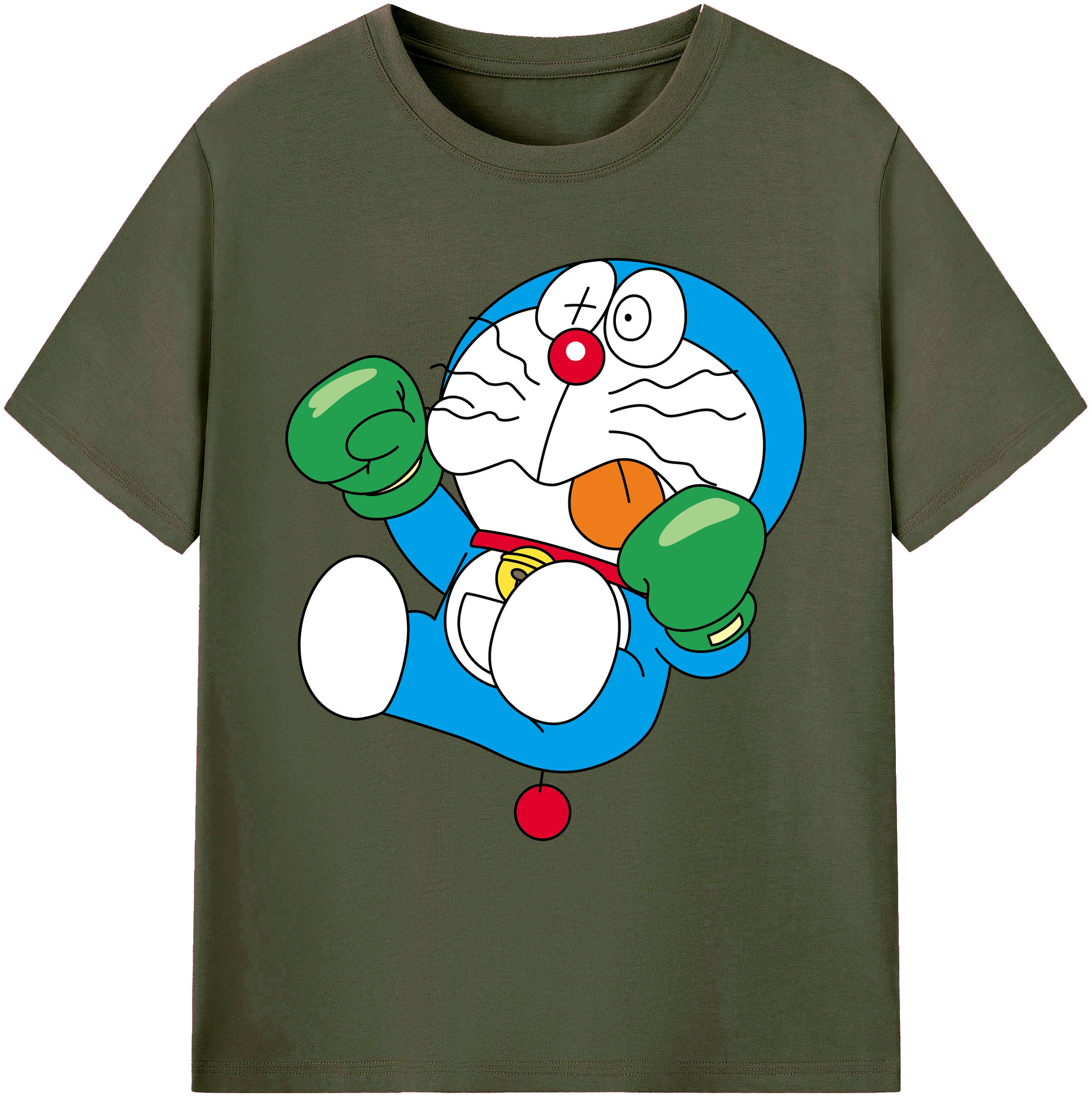 （画像用） ドラえもん Doraemon 綿100％ メンズ半袖Tシャツ｜肌触りやわらか＆通気性